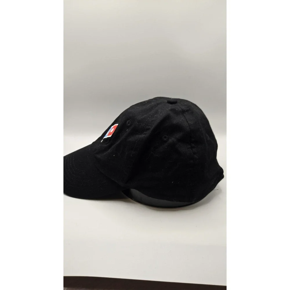 Dominos Pizza Hat Black Adjustable Strapback Cap Restaurant Uniform Hat